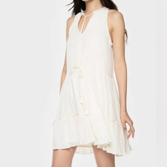 NWT DEX Carefree Flowy Minidress - Light Birch - Picture 1 of 8